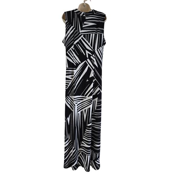 Tommy Bahama Oliana Hawaiian Maxi Dress Size XL Jersey V-neck Side Slit Resort - Picture 4 of 9